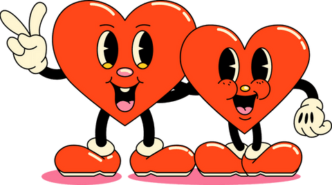 cute heart duo with shoes and gloves on transparent background - Download Free Stock Videos Pikwizard.com