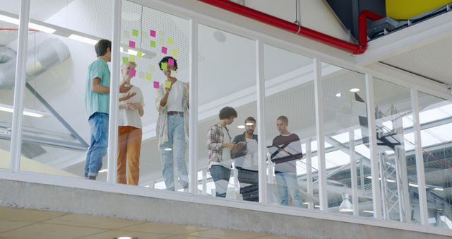 Student Group Collaborating in Modern Study Area with Glass Walls - Download Free Stock Images Pikwizard.com