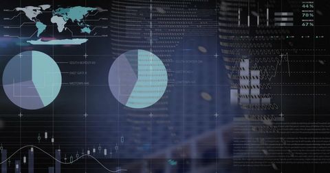 Digital Interface with Global Map and Data Patterns - Download Free Stock Images Pikwizard.com