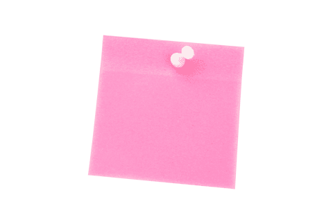 isolated pink sticky note on transparent background for office use - Download Free Stock Videos Pikwizard.com