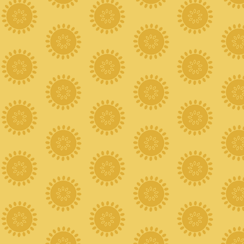 Whimsical Yellow Floral Pattern on Transparent Background - Download Free Stock Videos Pikwizard.com