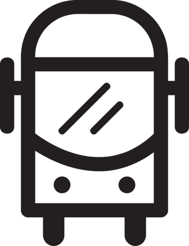 simple black icon of bus on transparent background - Download Free Stock Videos Pikwizard.com