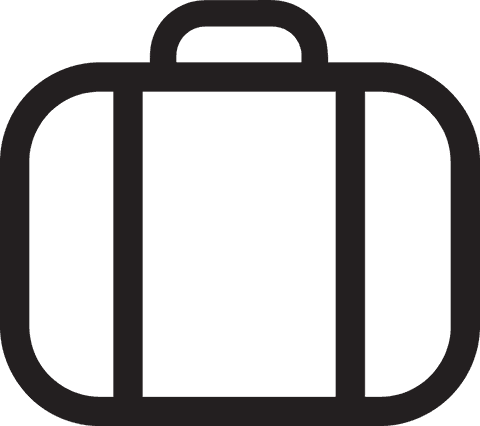 Black Suitcase Outline on Transparent Background for Travel Designs - Download Free Stock Videos Pikwizard.com