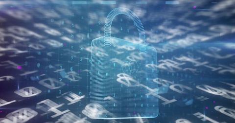 Cyber Security Data Streams with Digital Padlock