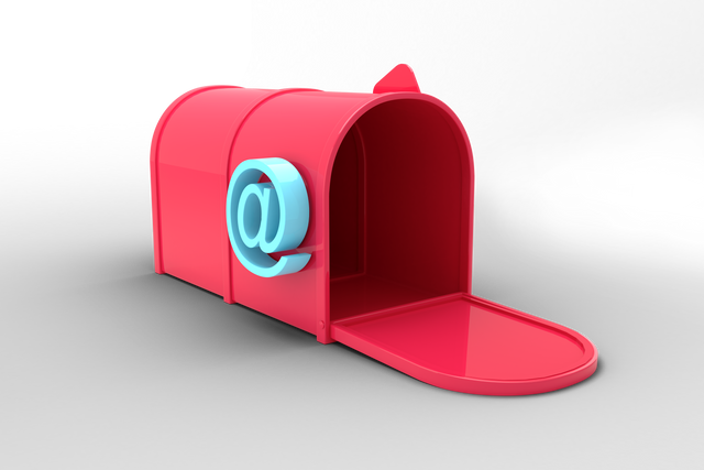 Transparent Digital Pink Mailbox With Email Symbol on White Background - Download Free Stock Videos Pikwizard.com