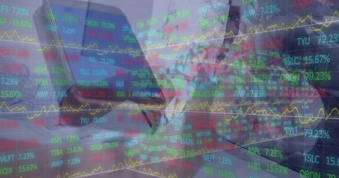 Double Exposure of Stock Market Data and Smartphone Use