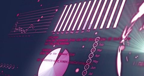 futuristic data analytics dashboard with bar charts and code snippets - Download Free Stock Images Pikwizard.com