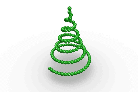 Transparent Green Beaded Christmas Tree Design on Clear Background - Download Free Stock Videos Pikwizard.com