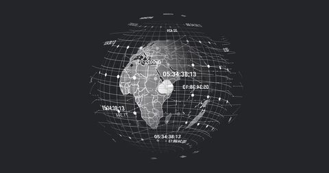 Connected Dots and Numbers on Digital Globe Background - Download Free Stock Images Pikwizard.com