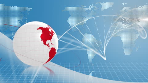 Technology Globe with Digital Global Connections