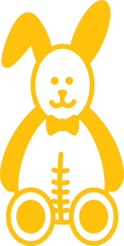 Yellow Bunny Silhouette Vector on Transparent - Download Free Stock Videos Pikwizard.com