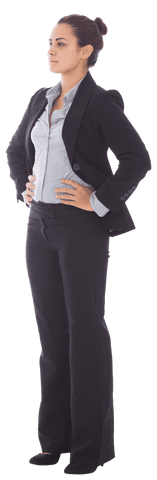 Transparent Businesswoman in Formal Suit with Confident Stance - Download Free Stock Videos Pikwizard.com