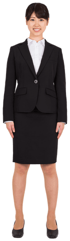 Transparent Background Asian Businesswoman Smiling