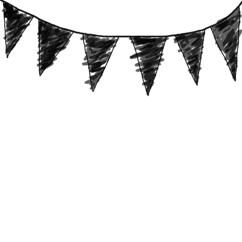 transparent black bunting flags garland hanging for celebration events - Download Free Stock Videos Pikwizard.com