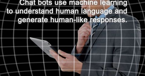 Young Professional Reading Tablet in Business Environment