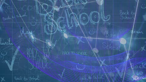Digital Back to School Concept with Math Formulas