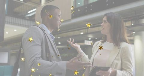 Innovative Business Teamwork in a Modern Office Environment