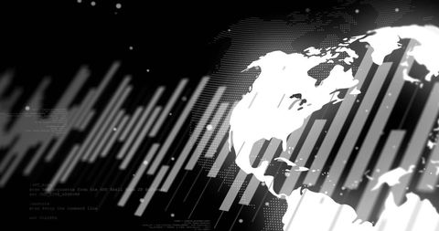Dynamic Globe with Digital Data Elements - Download Free Stock Images Pikwizard.com