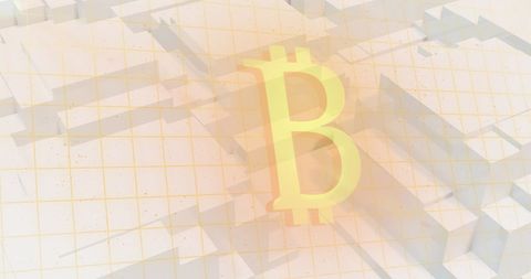 Golden Bitcoin Symbol over Abstract Network Background - Download Free Stock Images Pikwizard.com