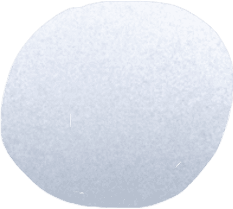Transparent snowball icon on white background for winter designs