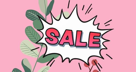 Vibrant Sale Announcement with Floral Elements - Download Free Stock Images Pikwizard.com