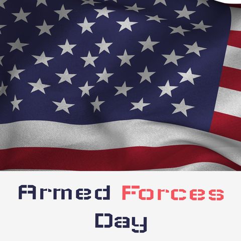 American Flag with Armed Forces Day Text for Celebration - Download Free Stock Templates Pikwizard.com