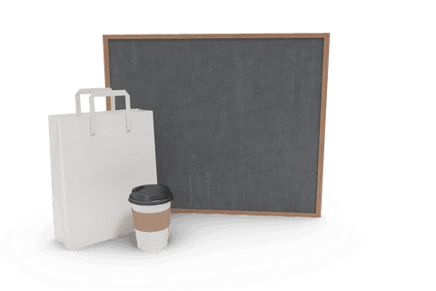 Transparent Education and Relaxation Concept with Blackboard