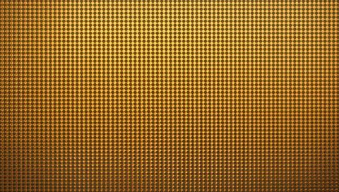 Shimmering gold honeycomb metal panel with studded texture and warm gradient lighting