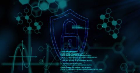 Futuristic Cybersecurity Concept with Digital Lock and Data Flow - Download Free Stock Images Pikwizard.com