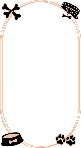 transparent canvas with dog-themed decorative frame background - Download Free Stock Videos Pikwizard.com