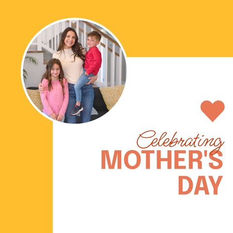 Mother's Day Celebration with Smiling Mother and Children - Download Free Stock Templates Pikwizard.com