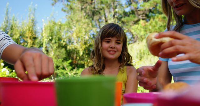 Family Enjoying Outdoor Picnic on Sunny Day - Download Free Stock Images Pikwizard.com