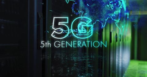 5G Network Concept with Digital Data Processing Visuals - Download Free Stock Images Pikwizard.com