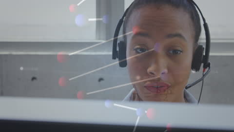 Student Engaging in Digital Learning with Headset