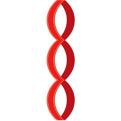 red ribbon infinity loops on transparent background - Download Free Stock Videos Pikwizard.com