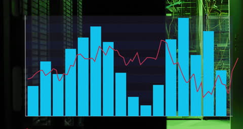 Digital Analytics against Server Background with Virtual Graphs