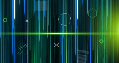 Futuristic Digital Interface with Dynamic Light Effects - Download Free Stock Images Pikwizard.com