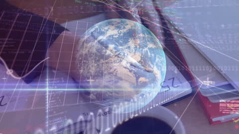 Global Financial Data with Futuristic Overlay