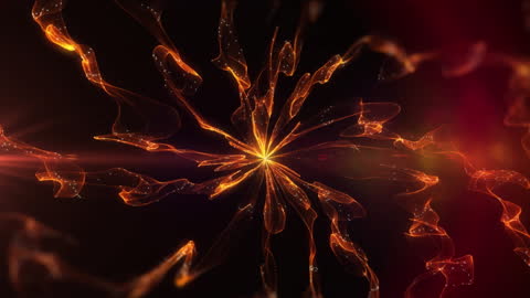 Vibrant Light Trails Forming Abstract Pattern