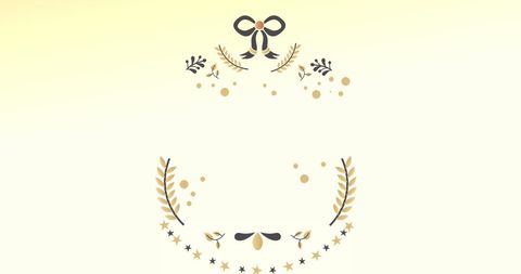 Elegant Christmas Ornament Art on Yellow Backdrop - Download Free Stock Images Pikwizard.com
