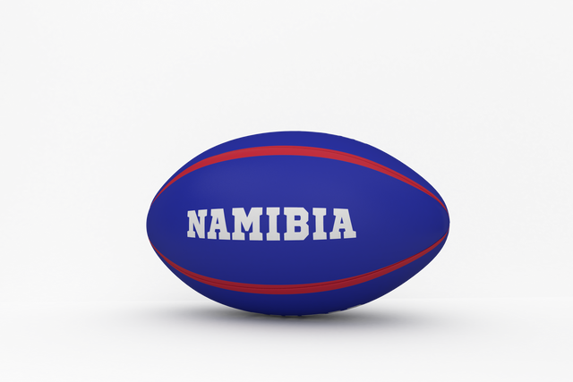 Transparent Rugby Ball Featuring Namibia Flag Colors and Text - Download Free Stock Videos Pikwizard.com