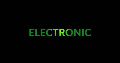 Glowing Green Electronic Text on Black Background - Download Free Stock Images Pikwizard.com