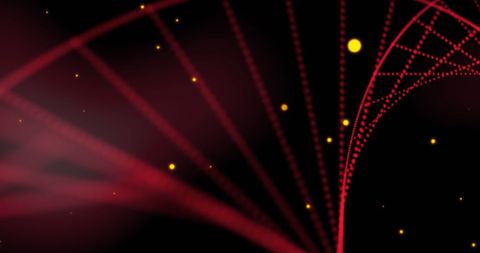 Glowing Red DNA Helix on Black Background - Download Free Stock Images Pikwizard.com