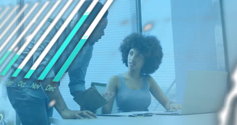 Office Collaboration with Financial Data Overlay