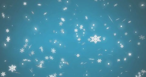 Falling Snowflakes on Light Blue Winter Background - Download Free Stock Images Pikwizard.com