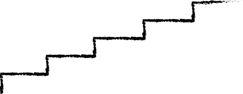 Isolated black stairs vector on transparent background