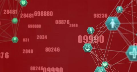 Medical Technology Network with Holographic Data Overlay - Download Free Stock Images Pikwizard.com