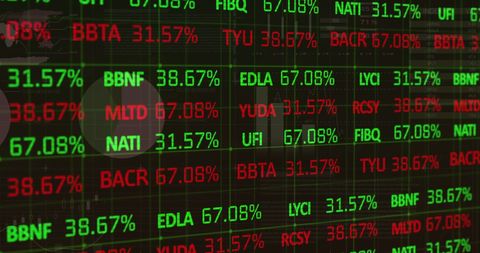 Dynamic Digital Financial Data Visual Display - Download Free Stock Images Pikwizard.com