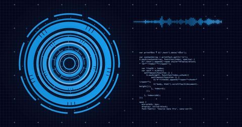 Futuristic Digital Interface with Data Processing and Scanning - Download Free Stock Images Pikwizard.com