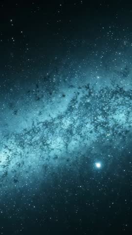 Cinematic Vertical Milky Way Panning Sequence Showing Shifting Bright Star and Dust Band